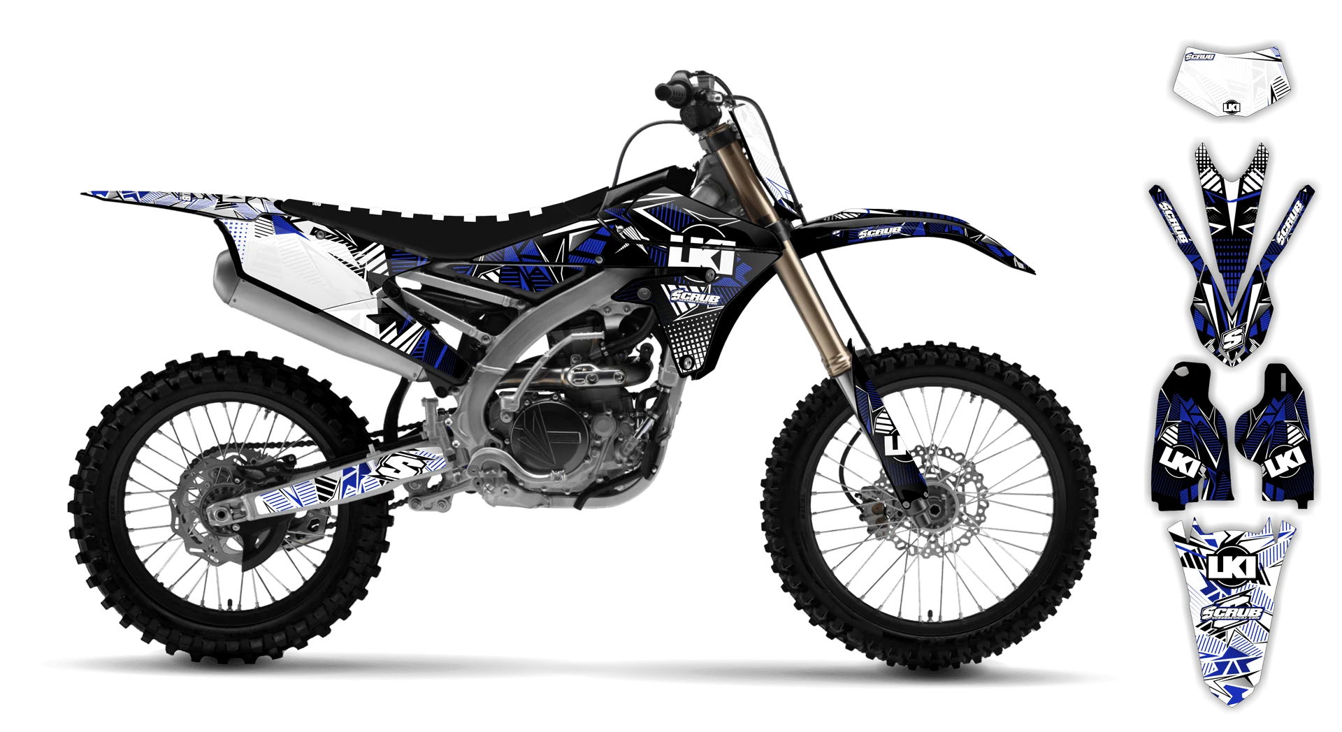 Graphics Kit - Yamaha - WR450F - 2016-2018 - Block Pass - ST