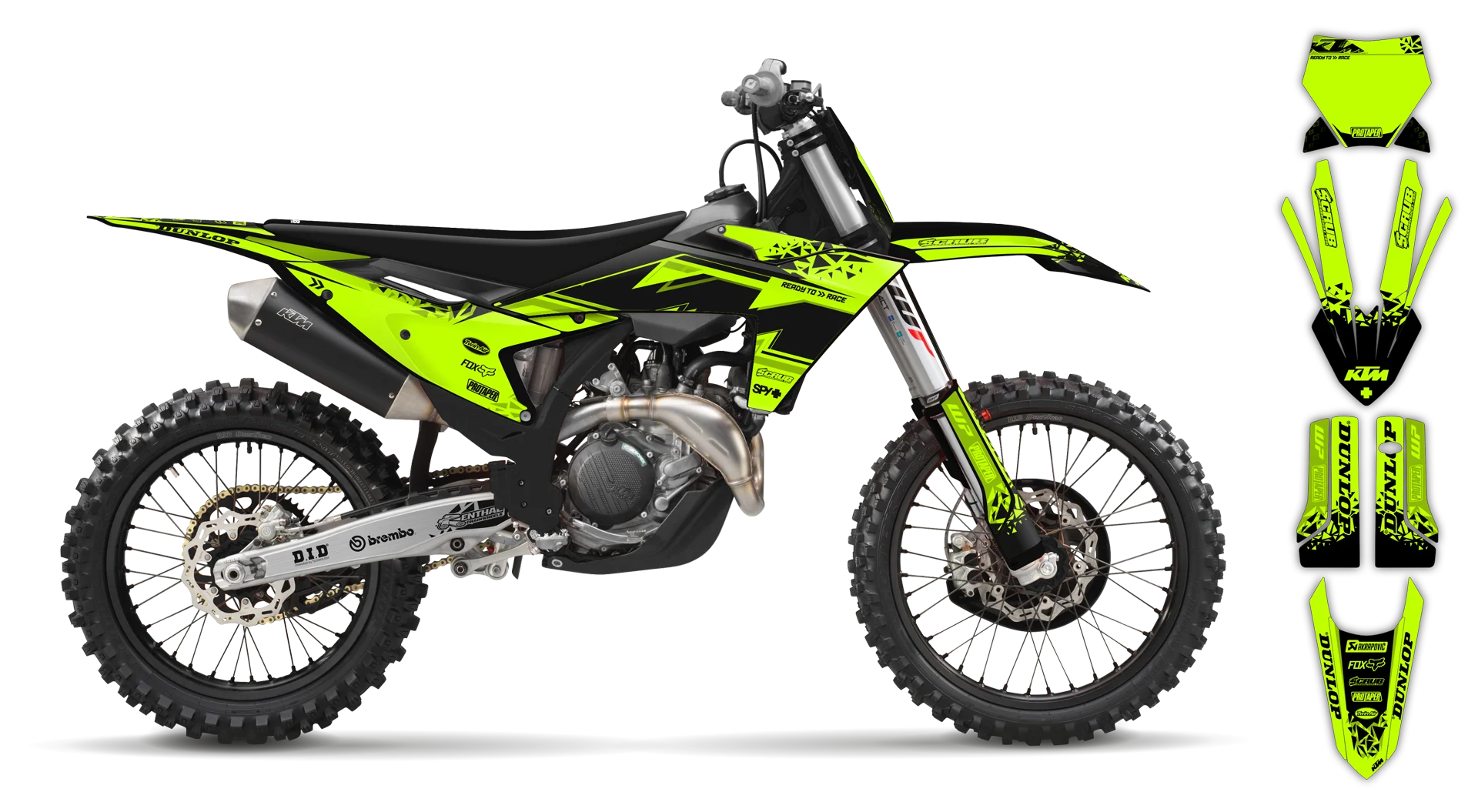 Graphics Kit - KTM - SX 50 - 2024-2025 - Fluo K6 - R1