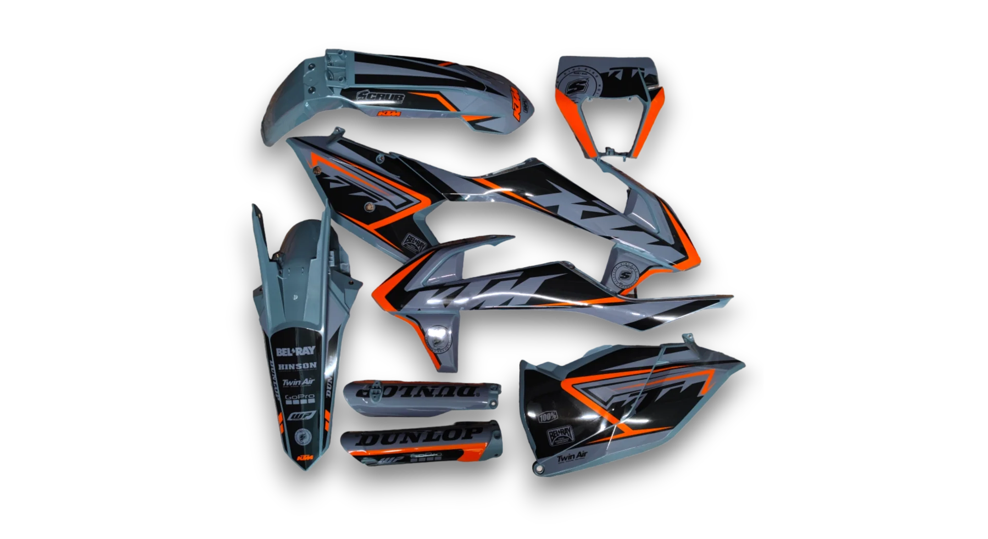 GFP - KTM - EXC EXC-F / XC-W XCF-W - 2017-2019 - Grey-K17-ST