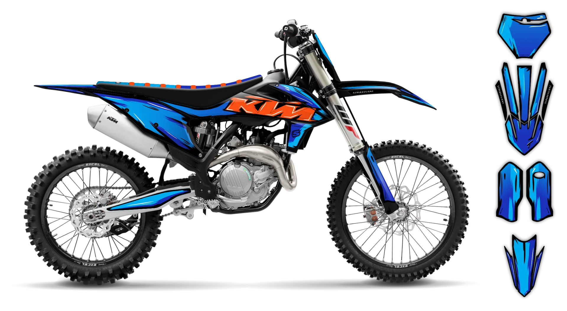 Graphics Kit - KTM - SX SX-F / XC XC-F - 2019-2022 - Artlex - R2