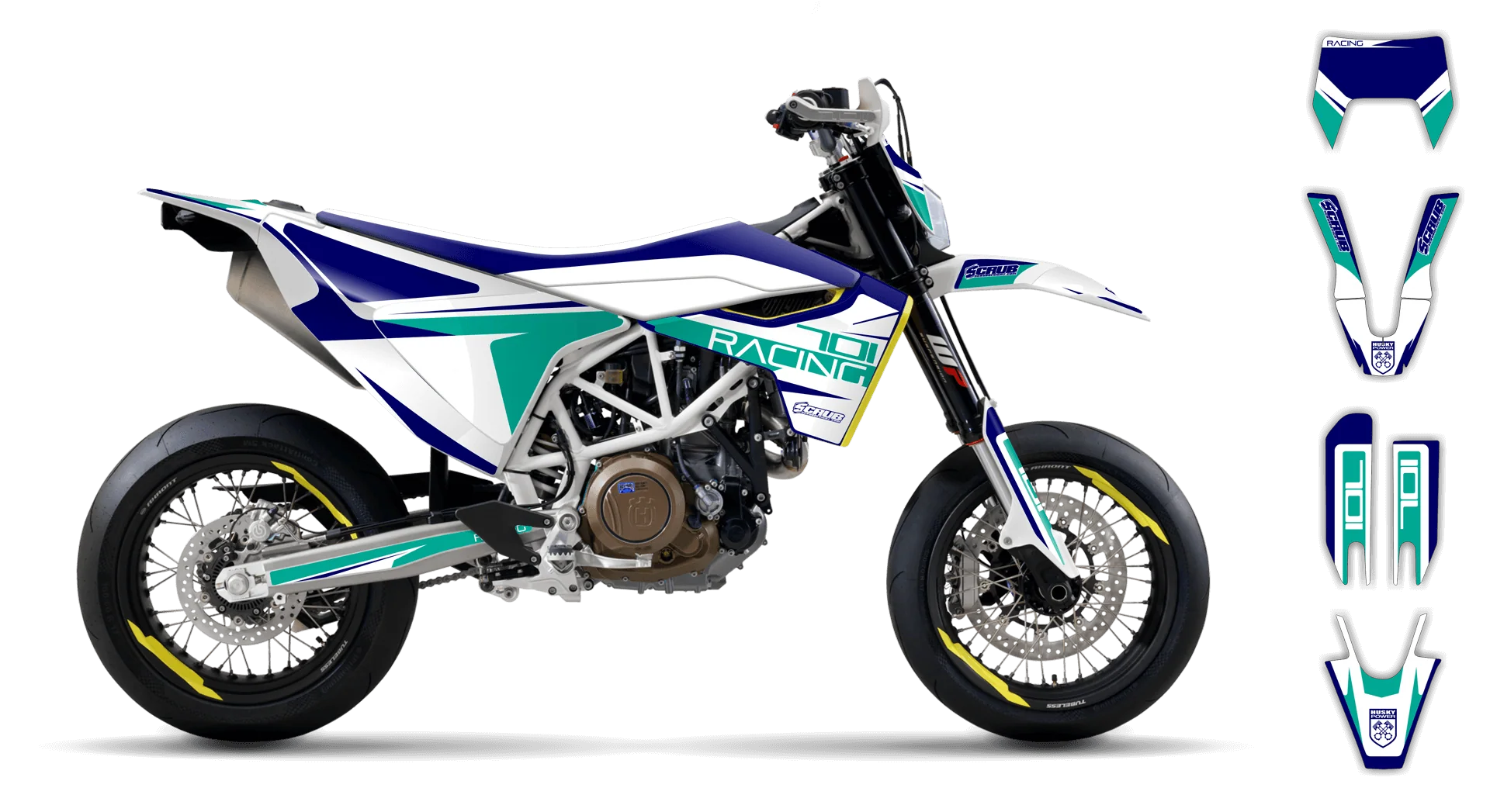 Graphics Kit - Husqvarna 14-> EN 701 - 2016-2024 - SE1011 - R2