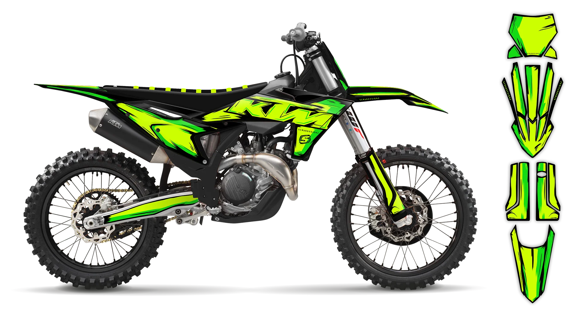 Graphics Kit - KTM - SX 50 - 2016-2023 - Fluo Artlex - ST