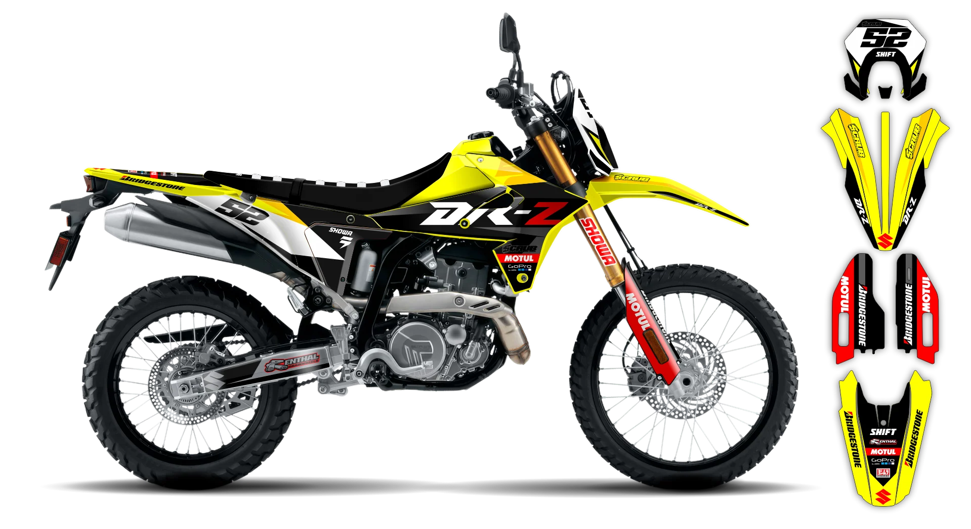 Graphics Kit - Suzuki - DR-Z4S Enduro - 2025-2026 - Stash - LE
