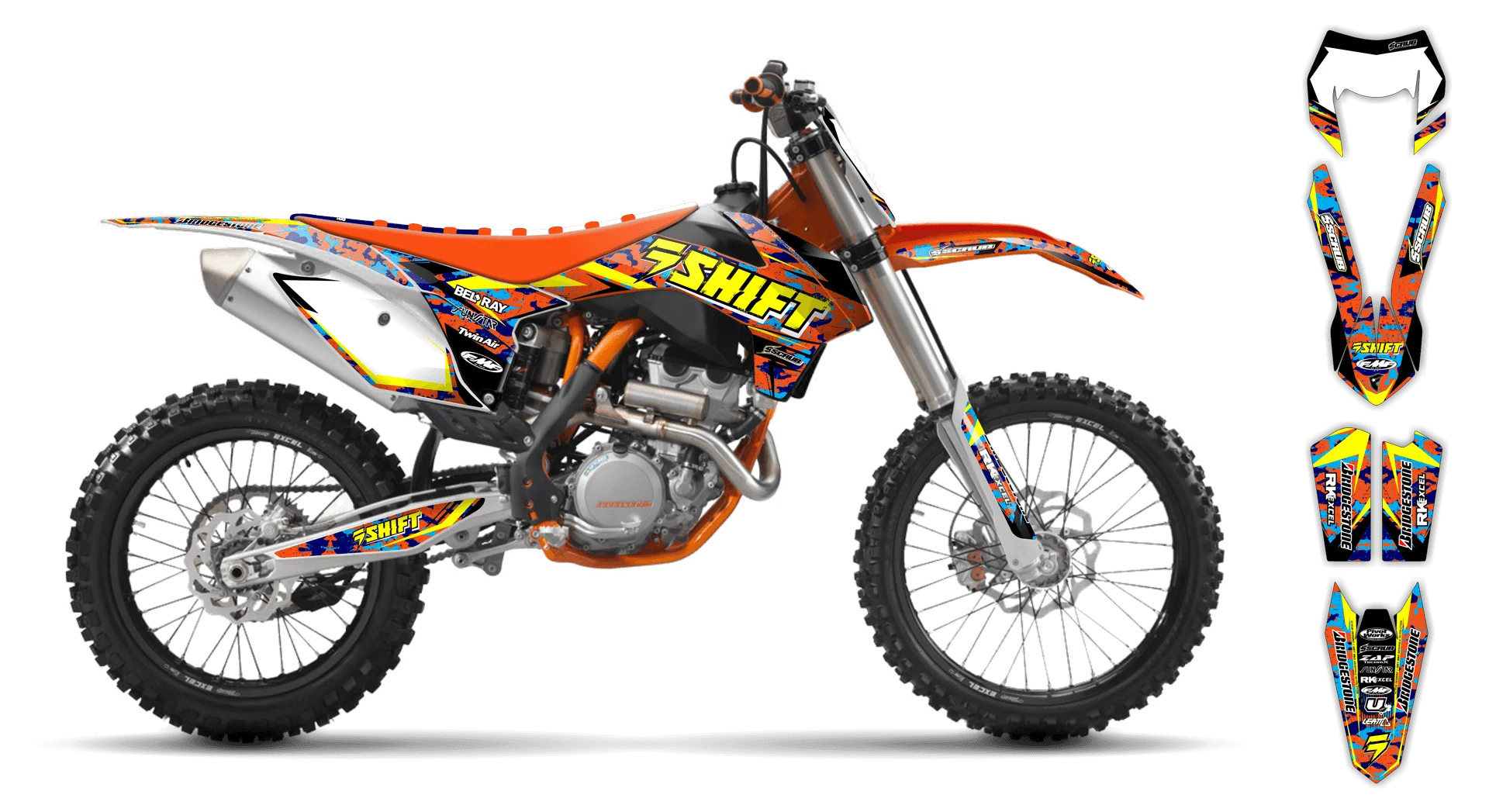 Graphics Kit - KTM - EXC EXC-F / XC-W XCF-W - 2004 - Step Up - LE