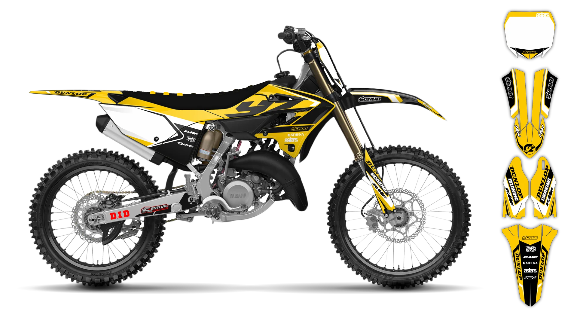 Graphics Kit - Yamaha - YZ 85 - 2022-2025 - Eclipse - R1