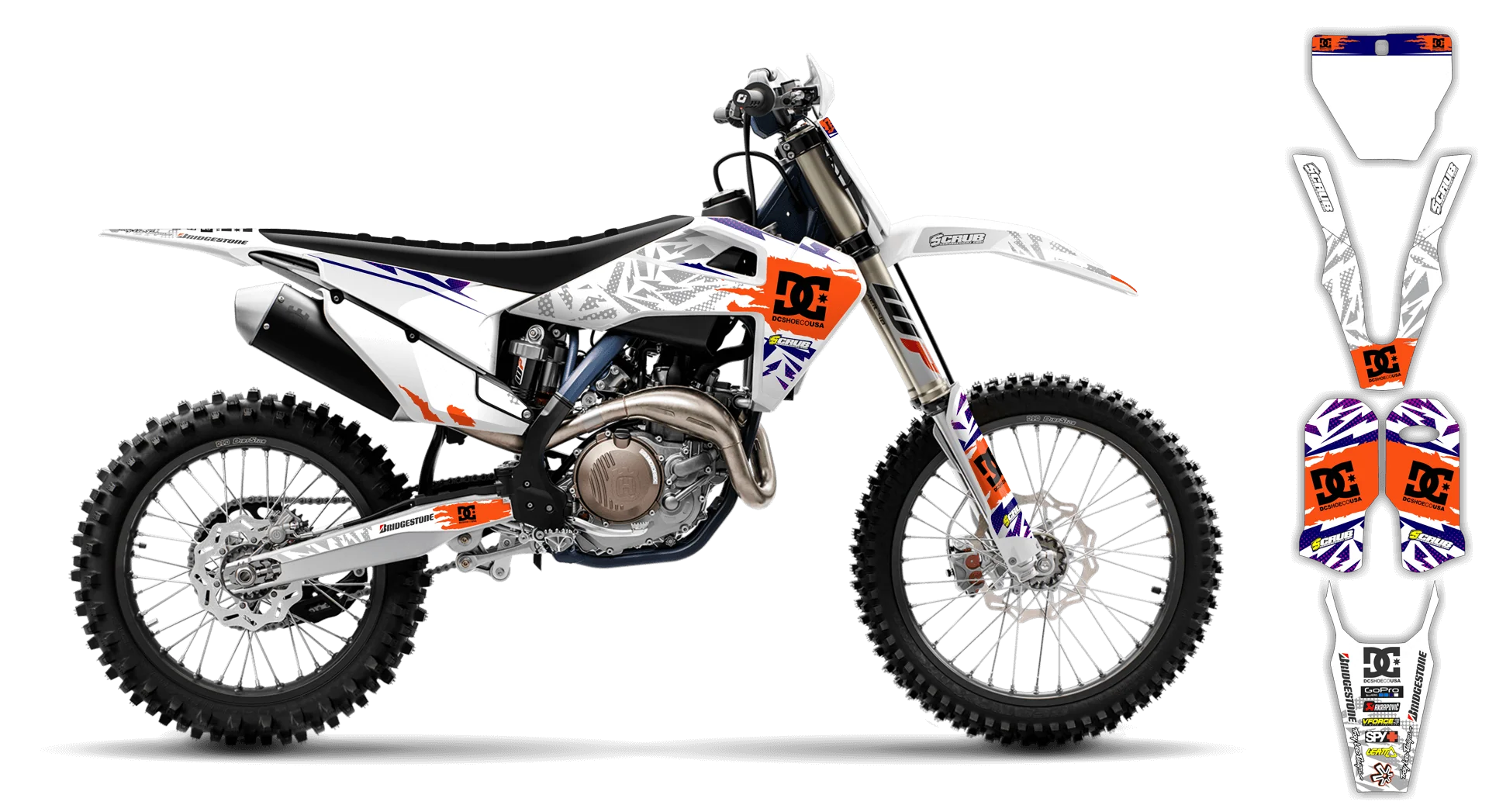 Graphics Kit - Husqvarna 14-> FS Series - 2019-2020 - Kicker - LE