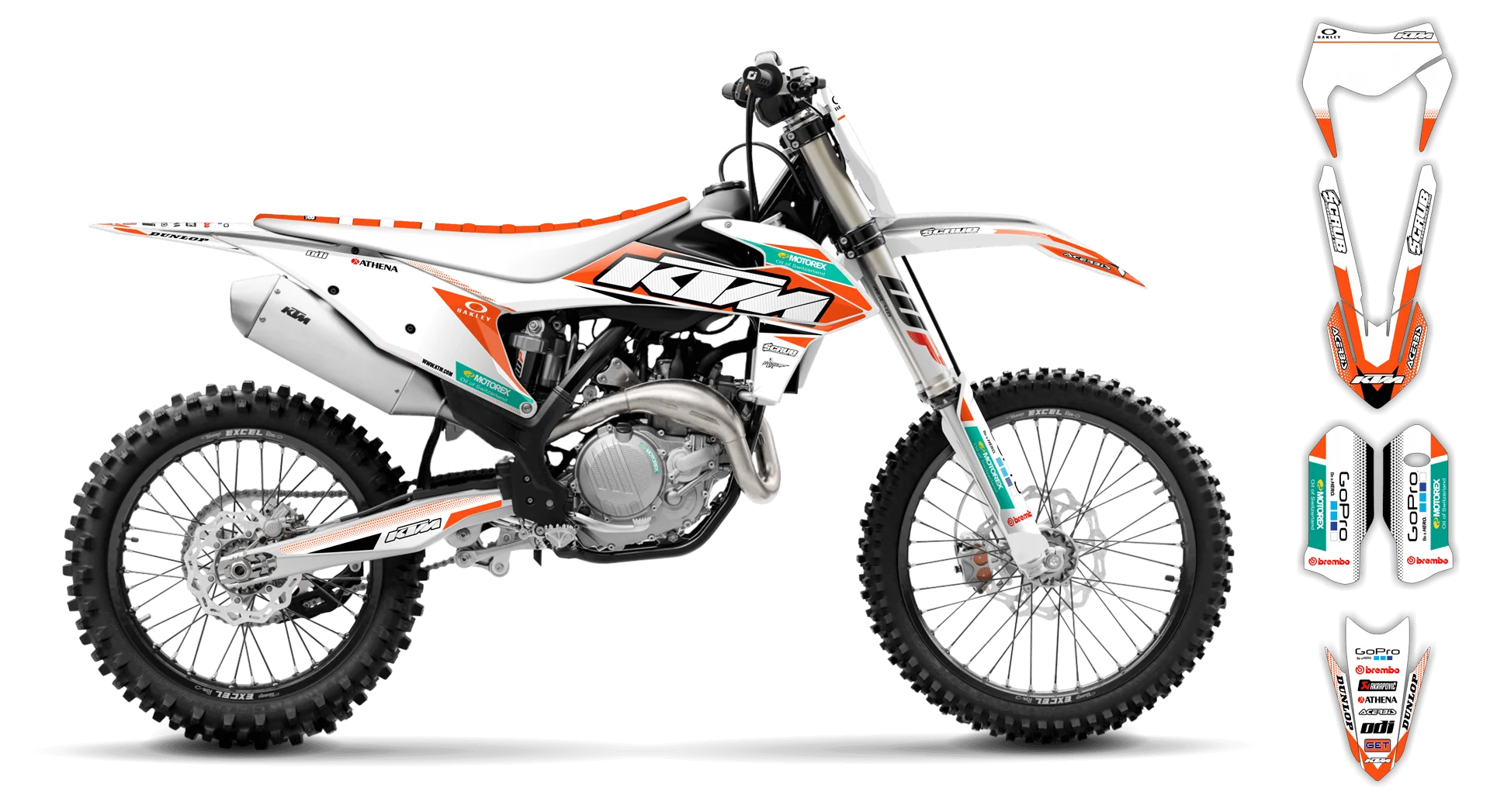 Graphics Kit - KTM - EXC EXC-F / XC-W XCF-W - 2020-2023 - K11 - R2