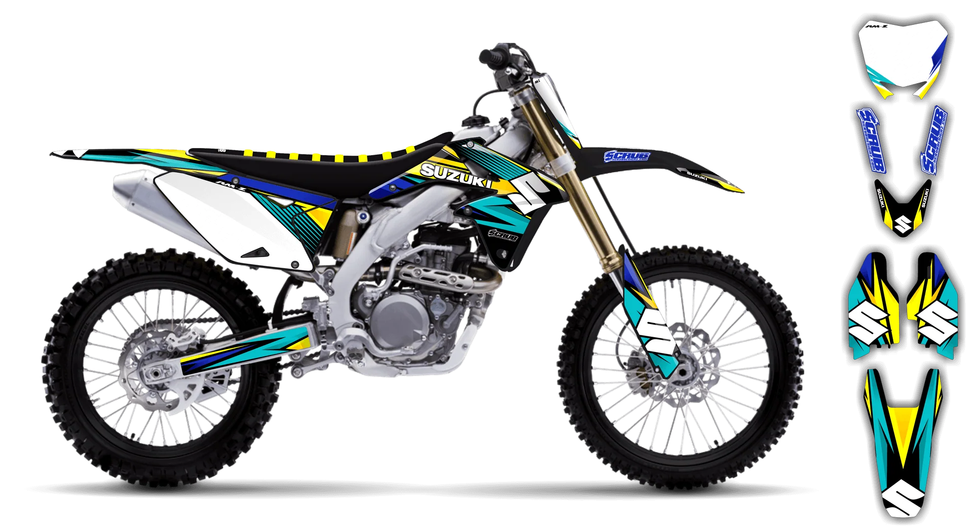 Graphics Kit - Suzuki - RMZ 250 - 2004-2006 - SE1020 - R1