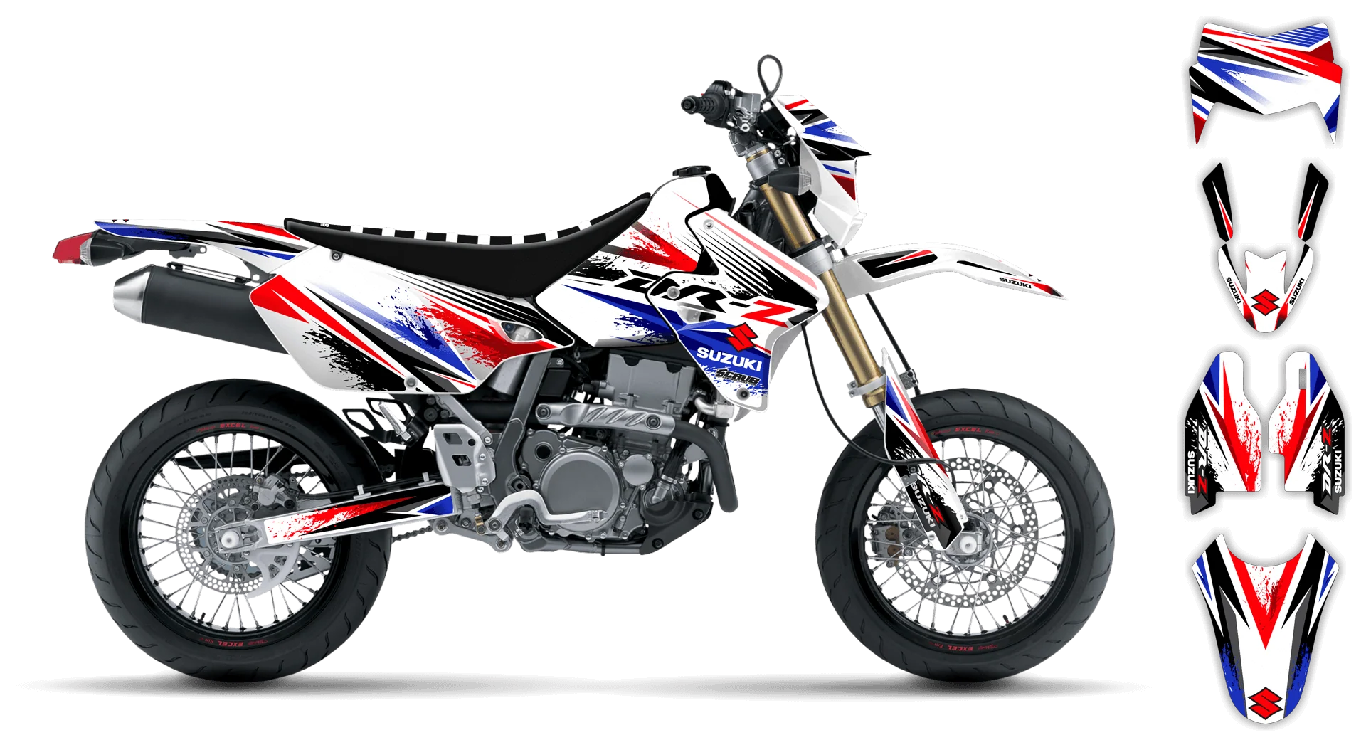 Graphics Kit - Suzuki - DRZ 400 SM - 1999-2024 - SE1016 - R3