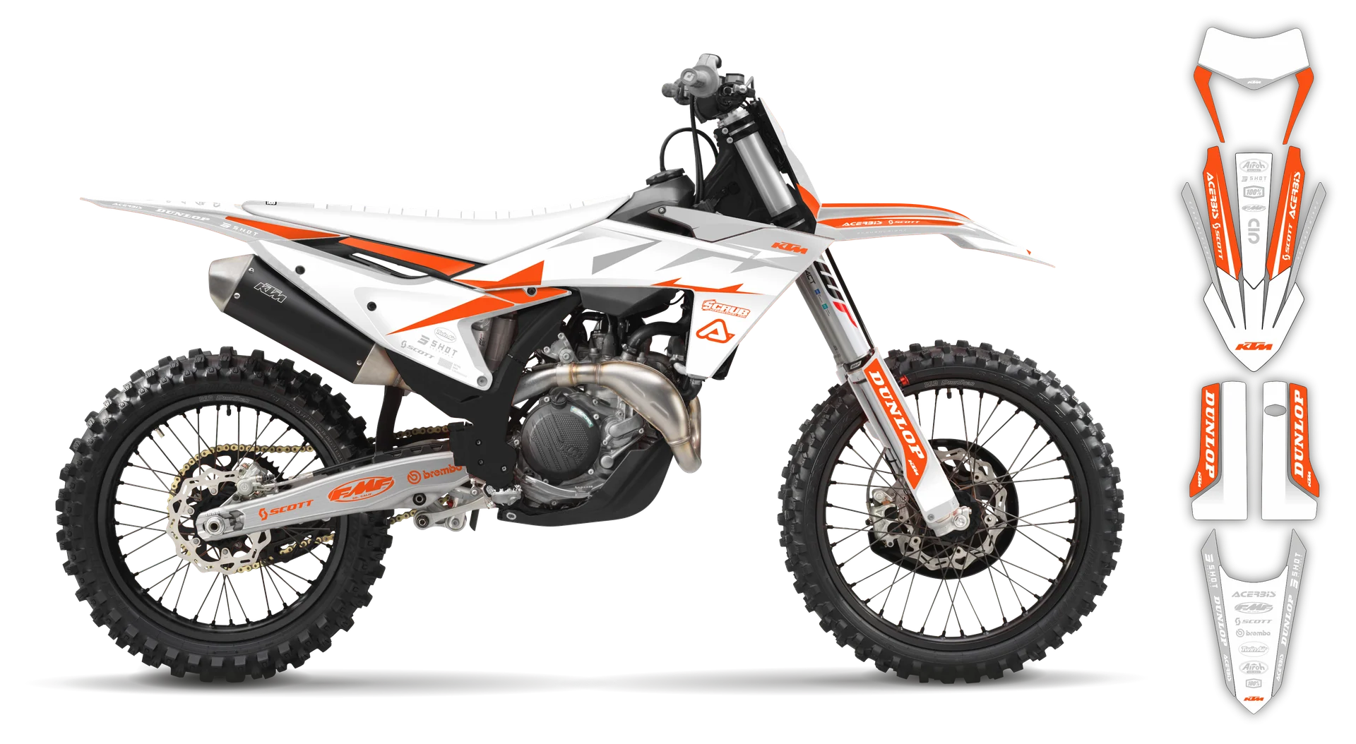 Graphics Kit - KTM - EXC EXC-F / XC-W XCF-W - 2024-2025 - K19 - R4
