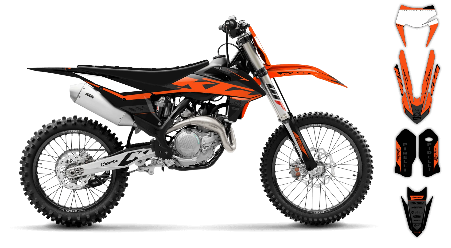 Graphics Kit - KTM - EXC EXC-F / XC-W XCF-W - 2020-2023 - K18 - LE