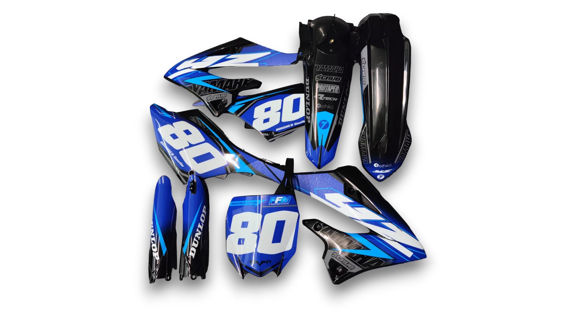 GFP - Yamaha - YZ 125 - 2022-2025 - Black-SE1086-R3