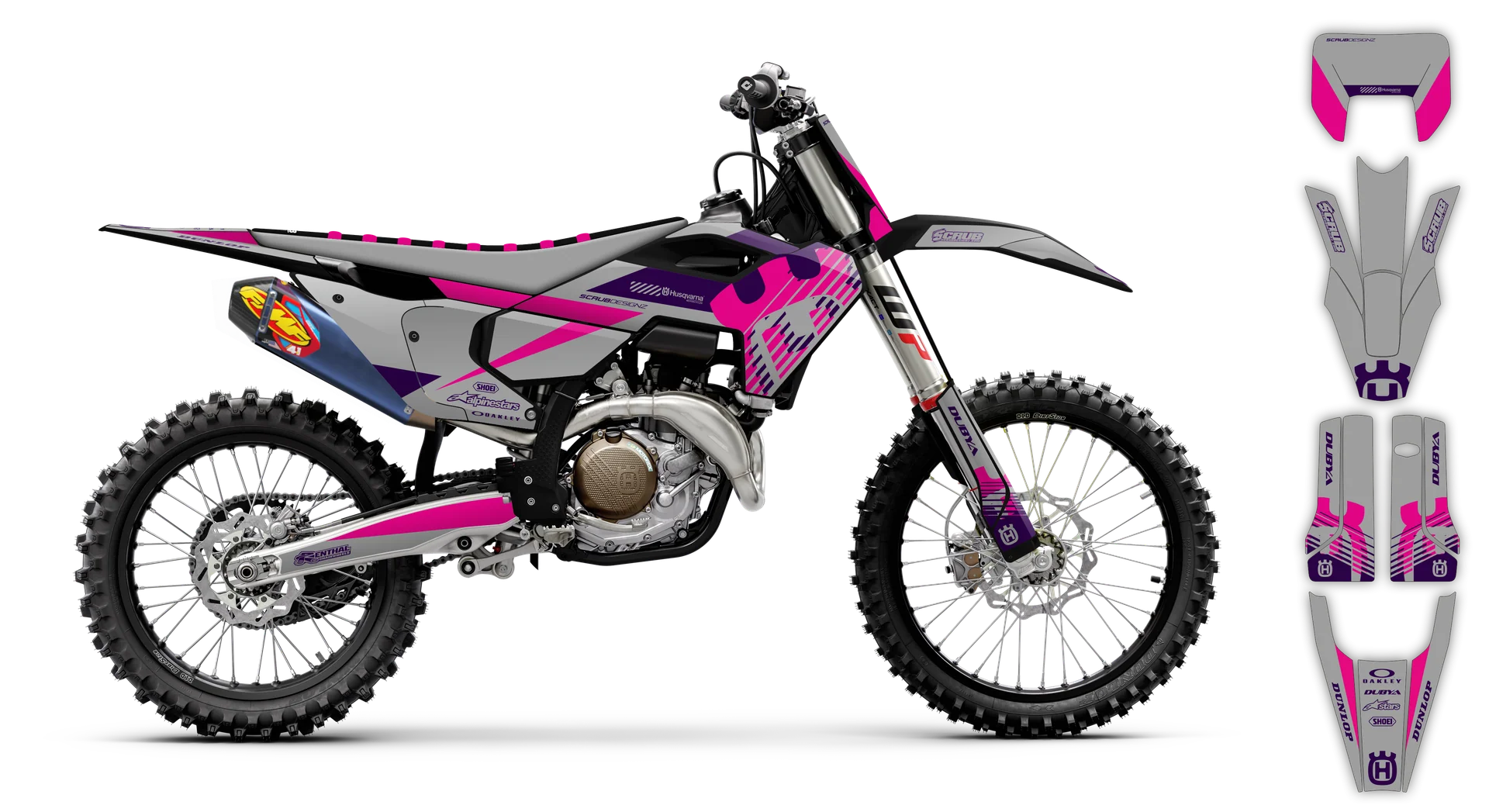 Graphics Kit - Husqvarna 14-> TE-FE Series - 2024 - H16 - R4