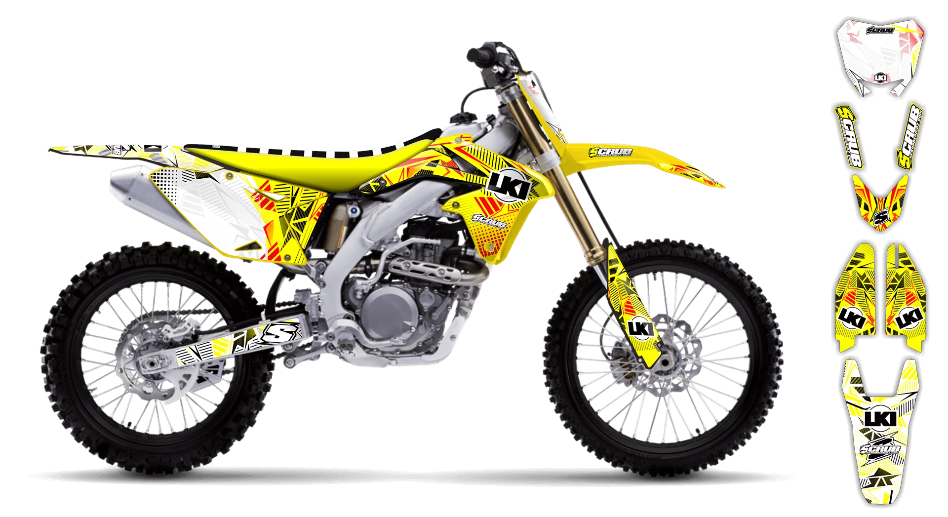 Graphics Kit - Suzuki - RMZ 250 - 2004-2006 - Block Pass - LE