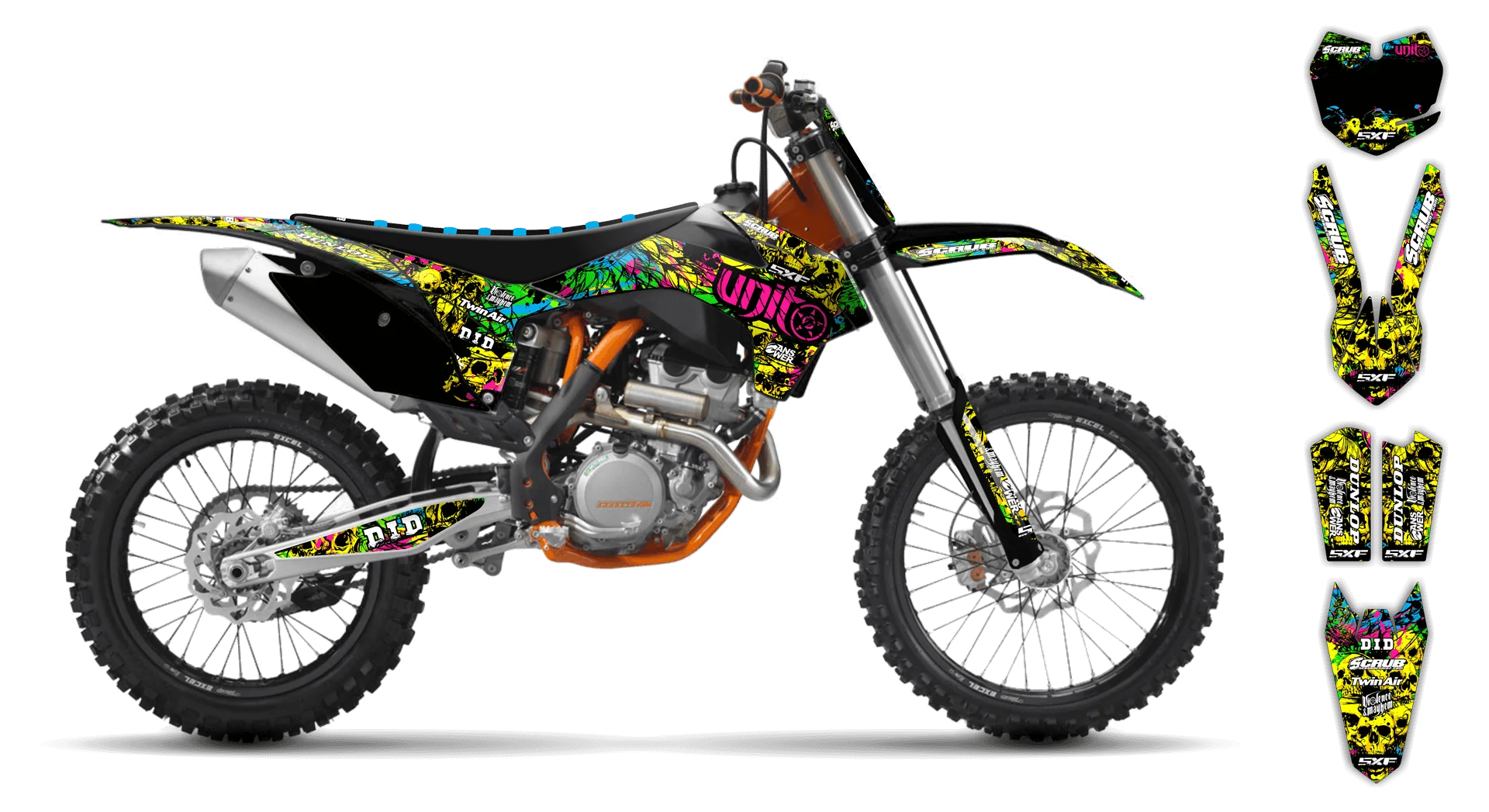 Graphics Kit - KTM - SMR Series - 2012 - Wasabi - ST