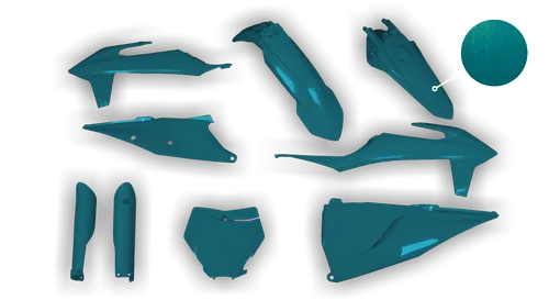 Plastics Kit - KTM - SX SX-F / XC XC-F - 2019-2022 - Full Kit - Metallic Teal