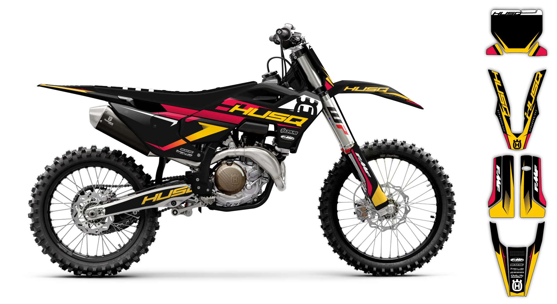 Graphics Kit - Husqvarna 14-> TC-FC-FX Series - 2023-2024 - H-SE1100 - R1