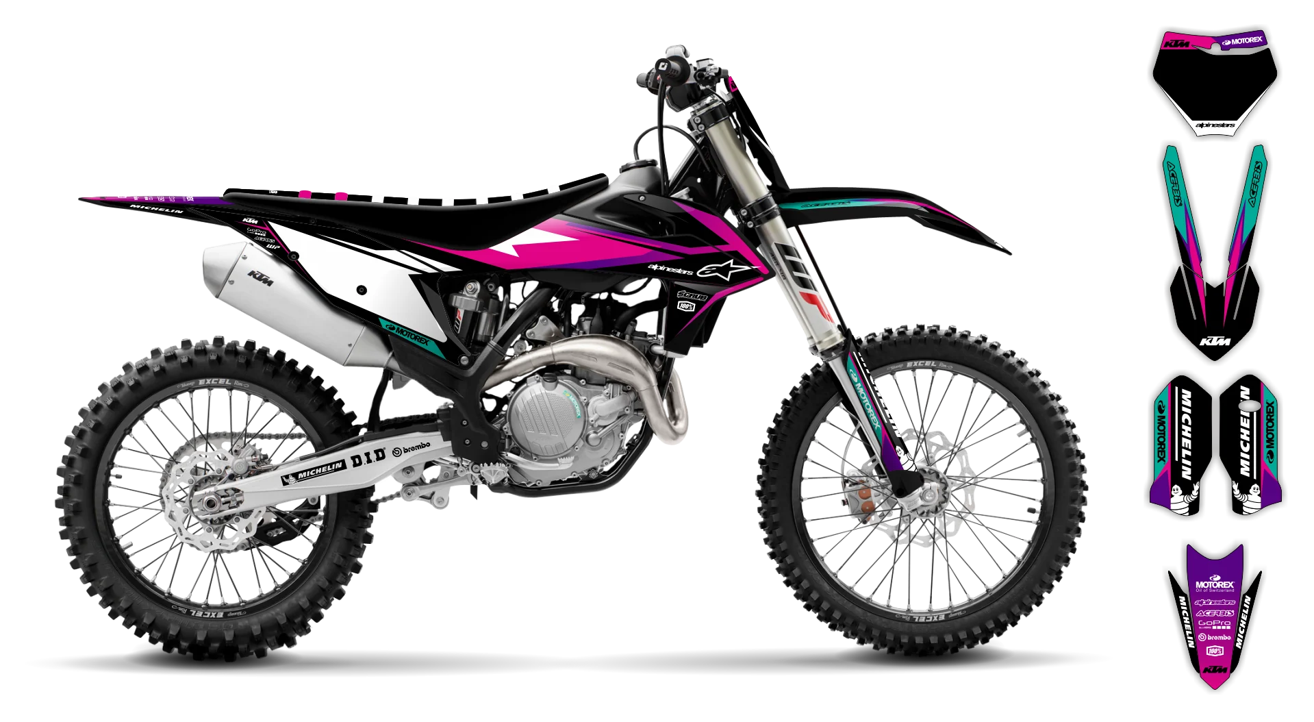 Graphics Kit - KTM - SX SX-F / XC XC-F - 2019-2022 - K-SE1098 - R3