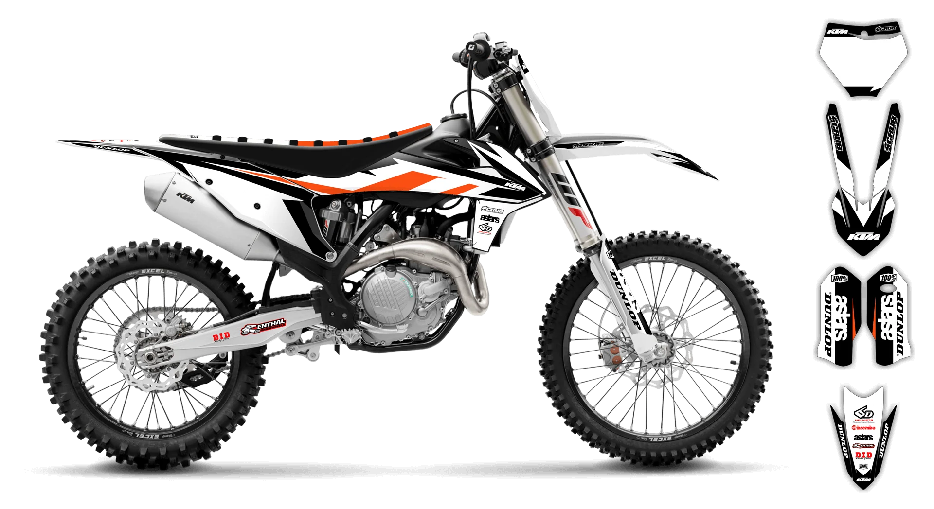 Graphics Kit - KTM - SX SX-F / XC XC-F - 2019-2022 - K8 - R1