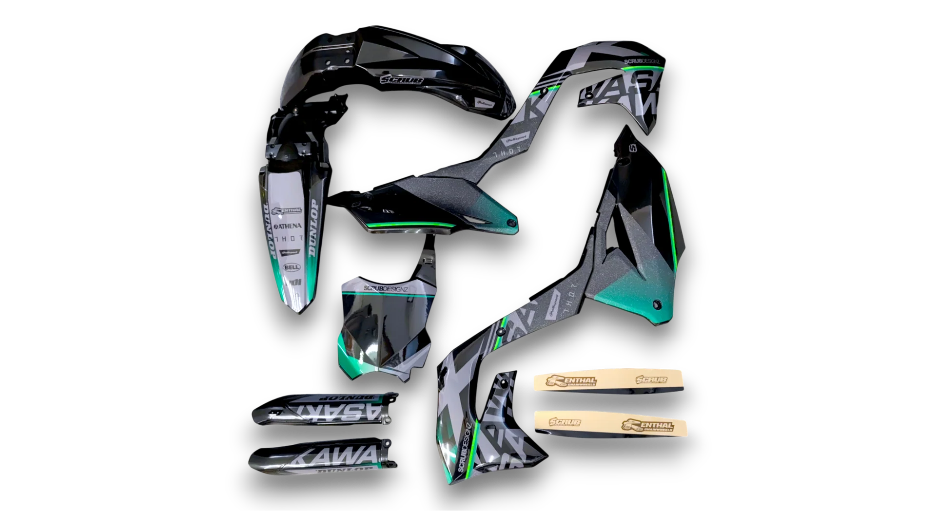 GFP - Kawasaki - KX 250F - 2021-2024 - Black-SE1050-R2