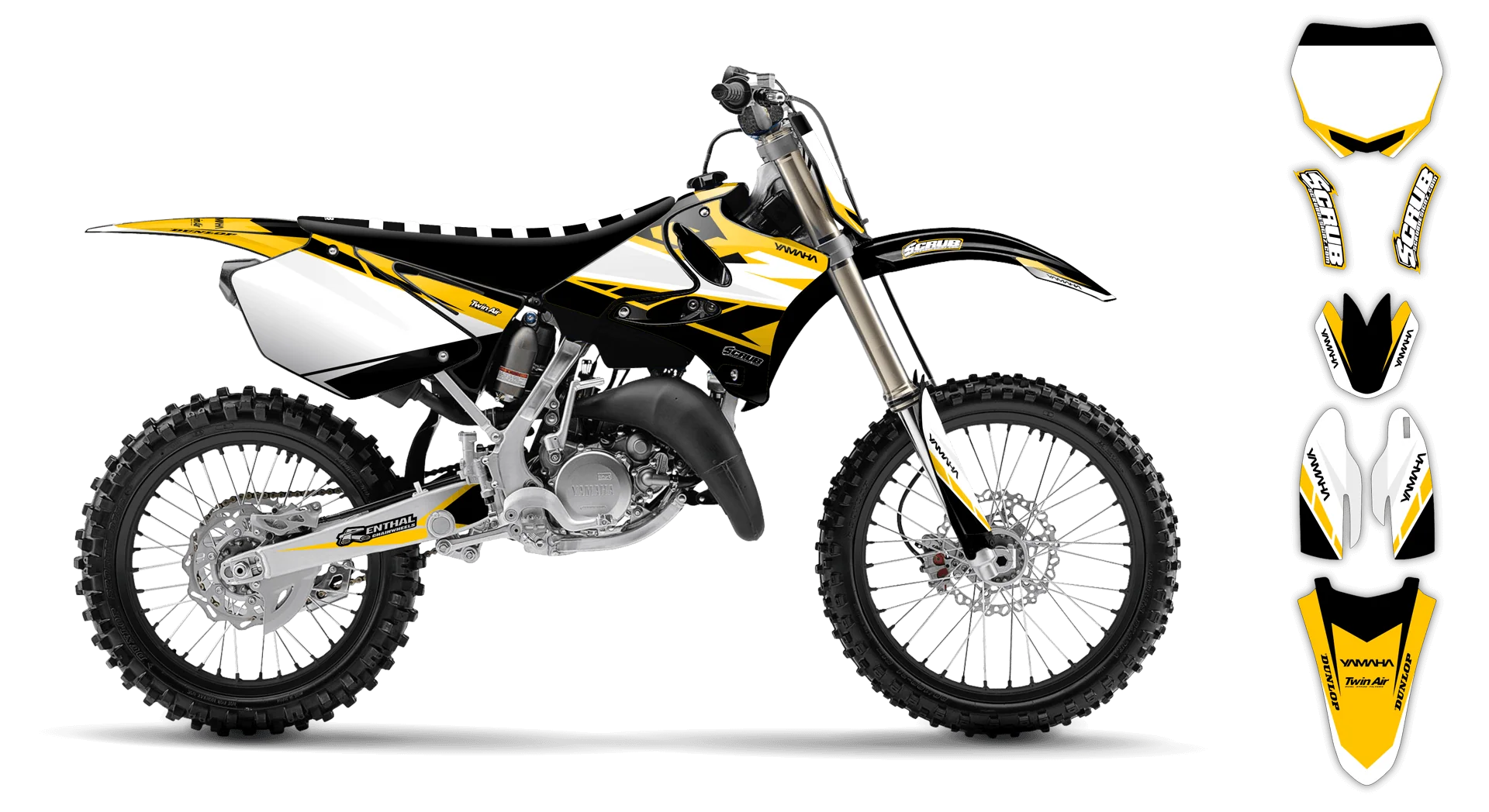 Graphics Kit - Yamaha - YZ 125 - 2000-2001 - Sukuba - R2