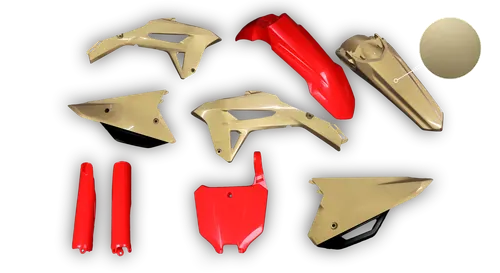 Plastics Kit - Honda - CRF 250R - 2022-2024 - Full Kit - Red Gold