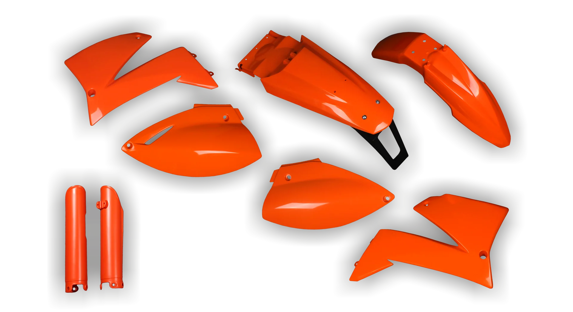 Plastics Kit - KTM - LC4 625-660 SMC - 1999-2004 - Full Kit - Orange LED