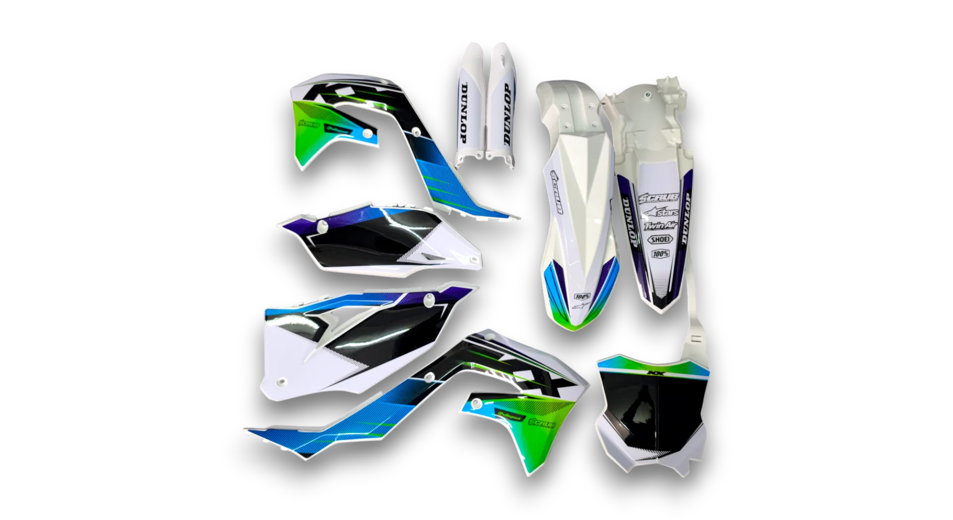 GFP - Kawasaki - KX 250F - 2021-2024 - White-SE1067-R3