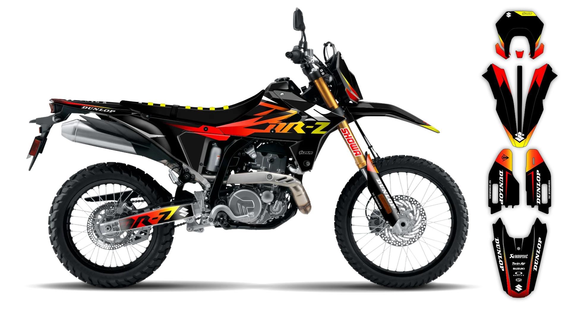 Graphics Kit - Suzuki - DR-Z4S Enduro - 2025-2026 - SE1076 - R1