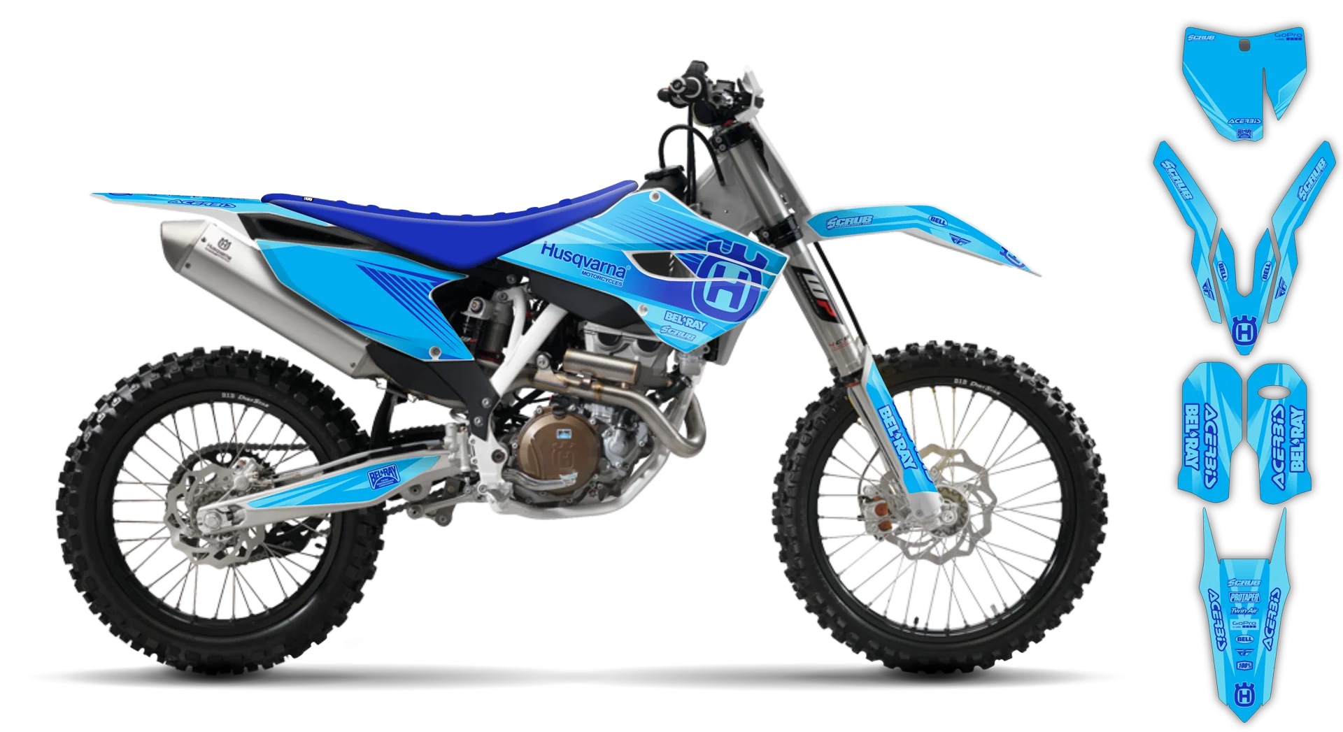 Graphics Kit - Husqvarna 14-> TC-FC-FX Series - 2015 - H-SE1076 - LE
