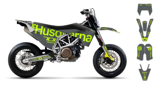 Graphics Kit - Husqvarna 14-> EN 701 - 2016-2024 - Fluo H-SE1126 - ST