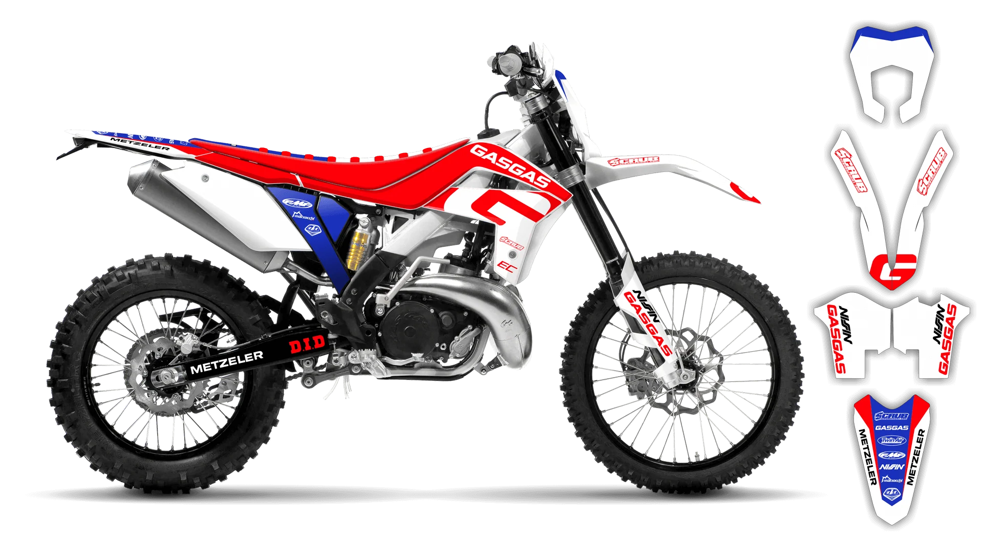 Graphics Kit - Gas Gas - EC EC-F Series - 2014-2017 - Convict - R1