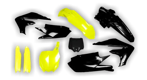 Plastics Kit - Yamaha - YZ450F - 2018-2022 - Full Kit - Black Fluo