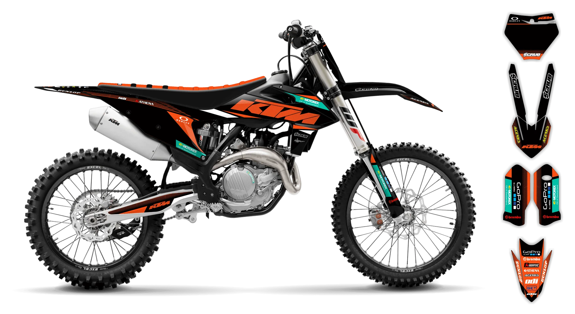Graphics Kit - KTM - SX SX-F / XC XC-F - 2019-2022 - K11 - R1