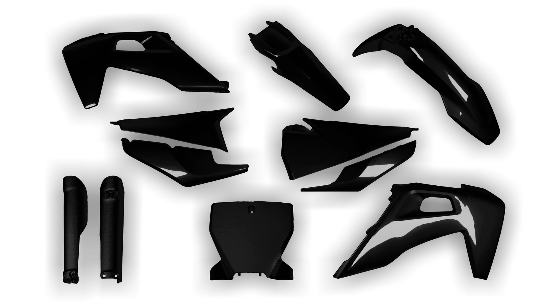 Plastics Kit - Husqvarna 14-> TC-FC-FX Series - 2019-2022 - Full Kit - Black