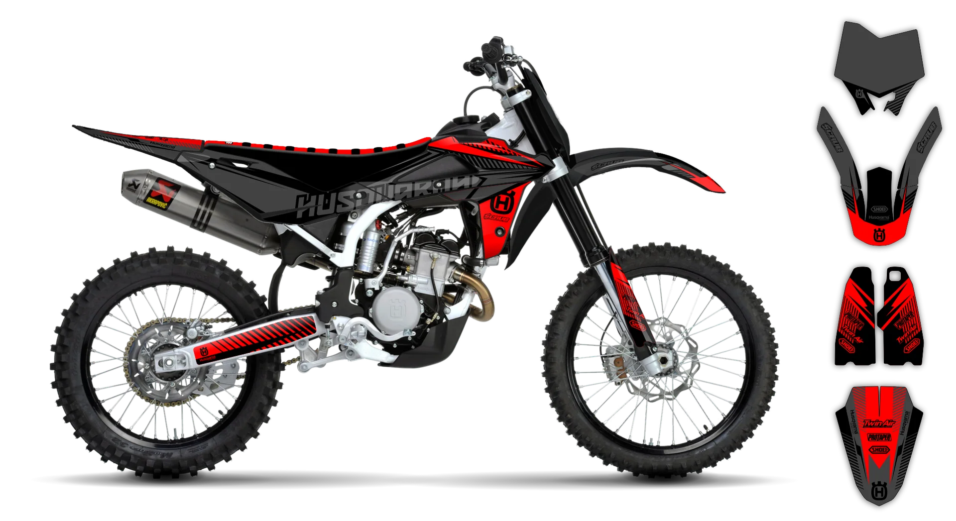 Graphics Kit - Husqvarna 05-13 - CR 50 - 2009-2013 - H-SE1078 - R1