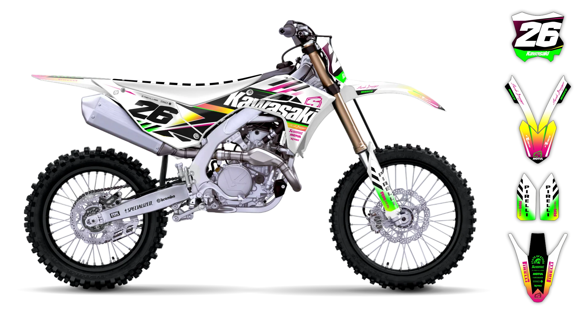 Graphics Kit - Kawasaki - KX 250F - 2025 - Keryaco - LE