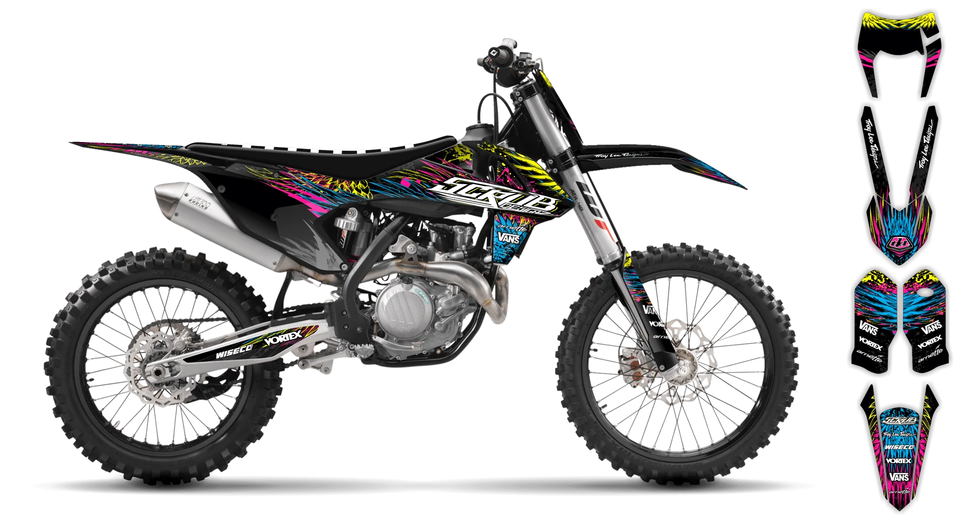 Graphics Kit - KTM - EXC EXC-F / XC-W XCF-W - 2017-2019 - Raven - ST