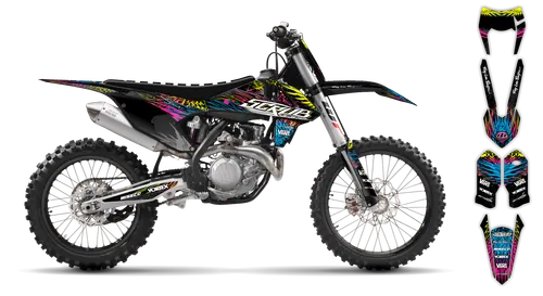 Graphics Kit - KTM - EXC EXC-F / XC-W XCF-W - 2017-2019 - Raven - ST