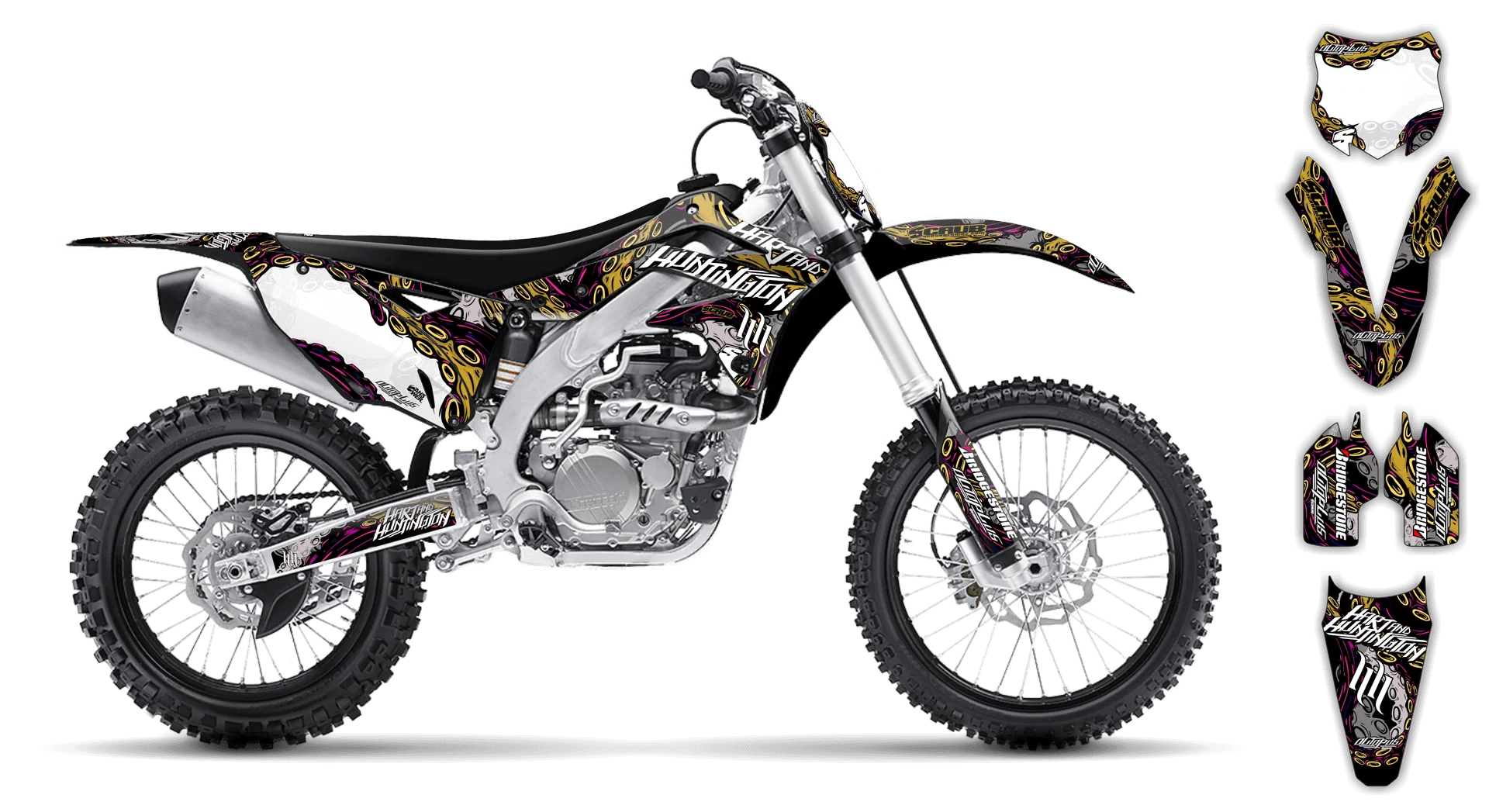 Graphics Kit - Kawasaki - KX 250F - 2009-2012 - Octoplus - R1