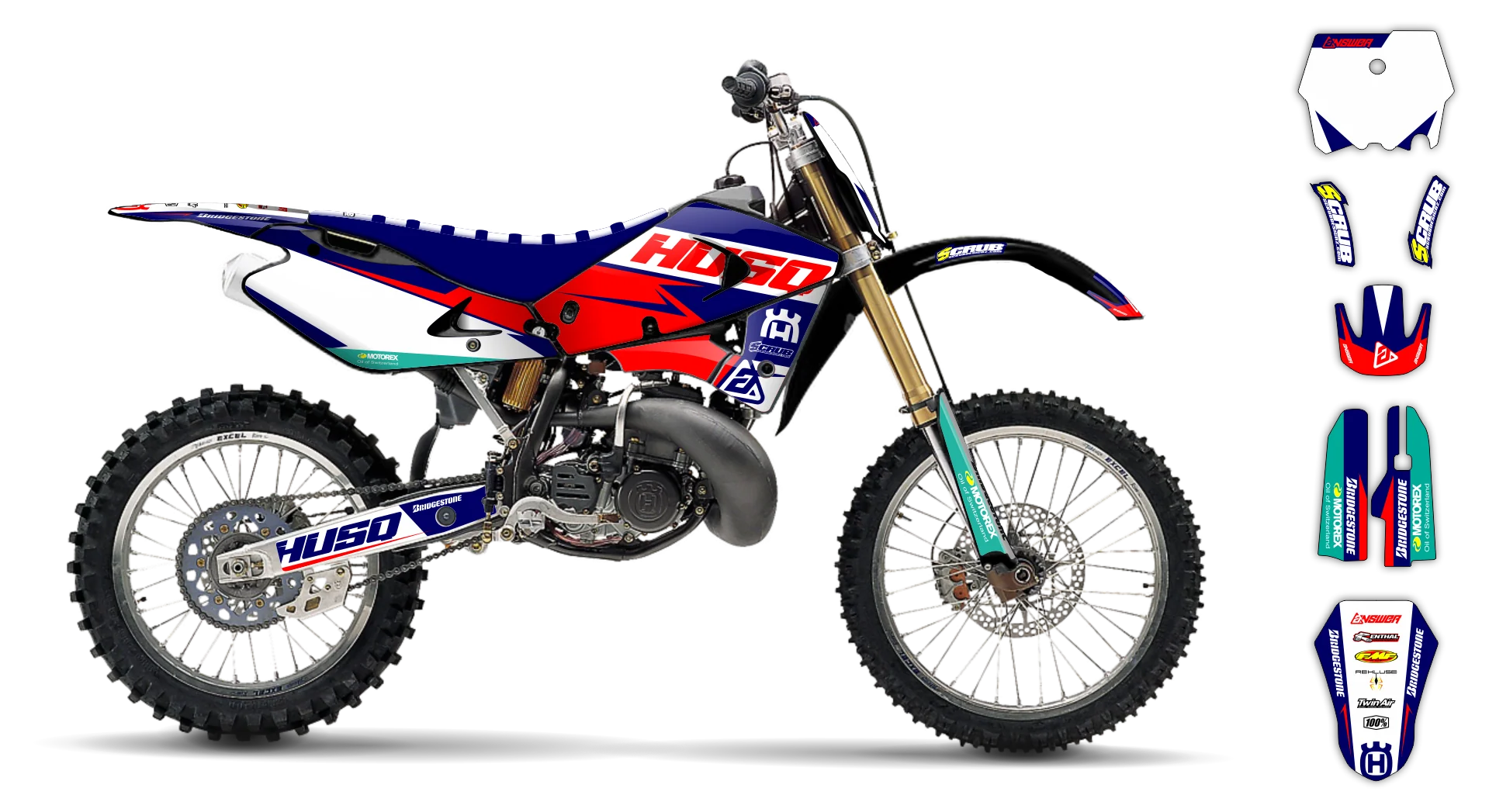 Graphics Kit - Husqvarna 97-04 - CR-250 - 2005 - H-SE1060 - R1