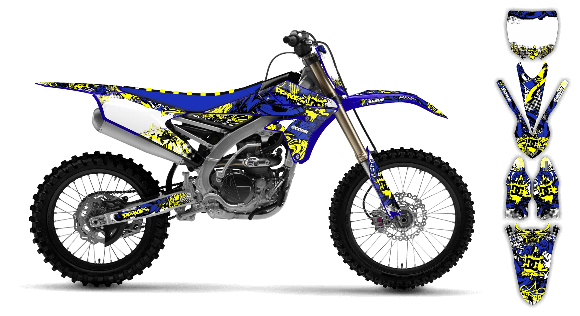 Graphics Kit - Yamaha - YZ250F - 2010-2013 - Attack - R1