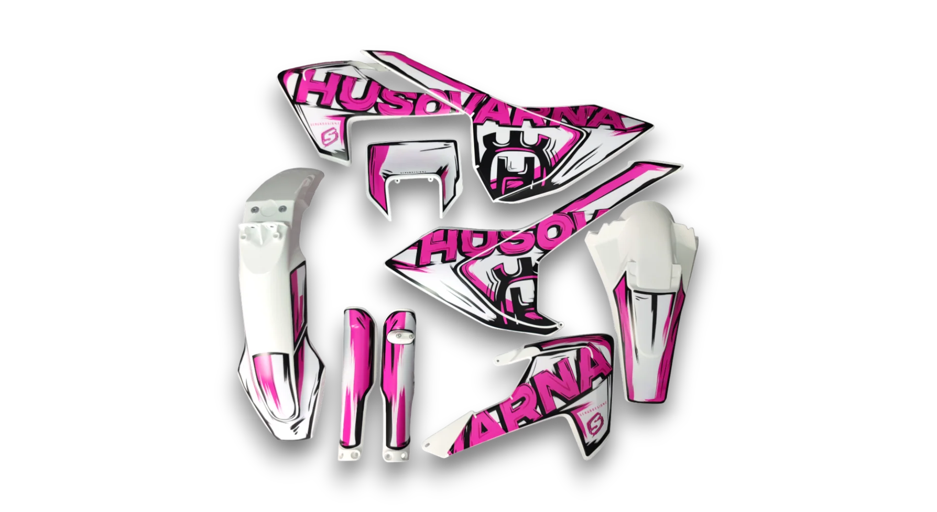 GFP - Husqvarna 14-> TE-FE Series - 2017-2019 - White-Artlex-E-R1