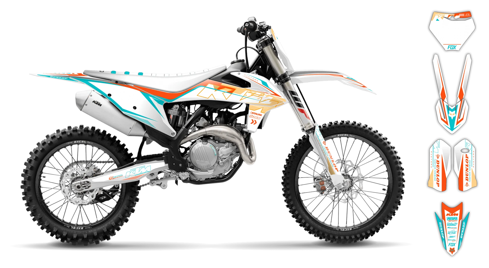 Graphics Kit - KTM - SX SX-F / XC XC-F - 2019-2022 - K5 - R2