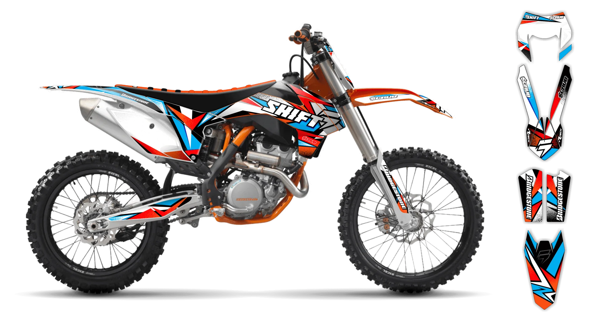 Graphics Kit - KTM - EXC EXC-F / XC-W XCF-W - 2004 - X-Rut - LE