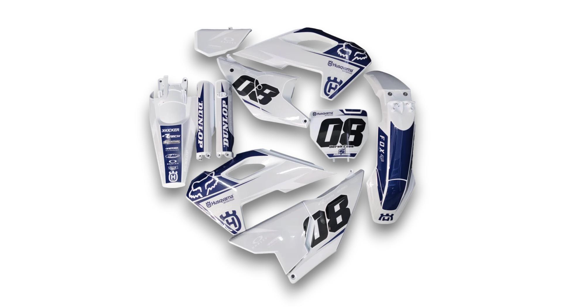 GFP - Husqvarna 14-> TC-FC-FX Series - 2023-2024 - White-H-SE1068-R2