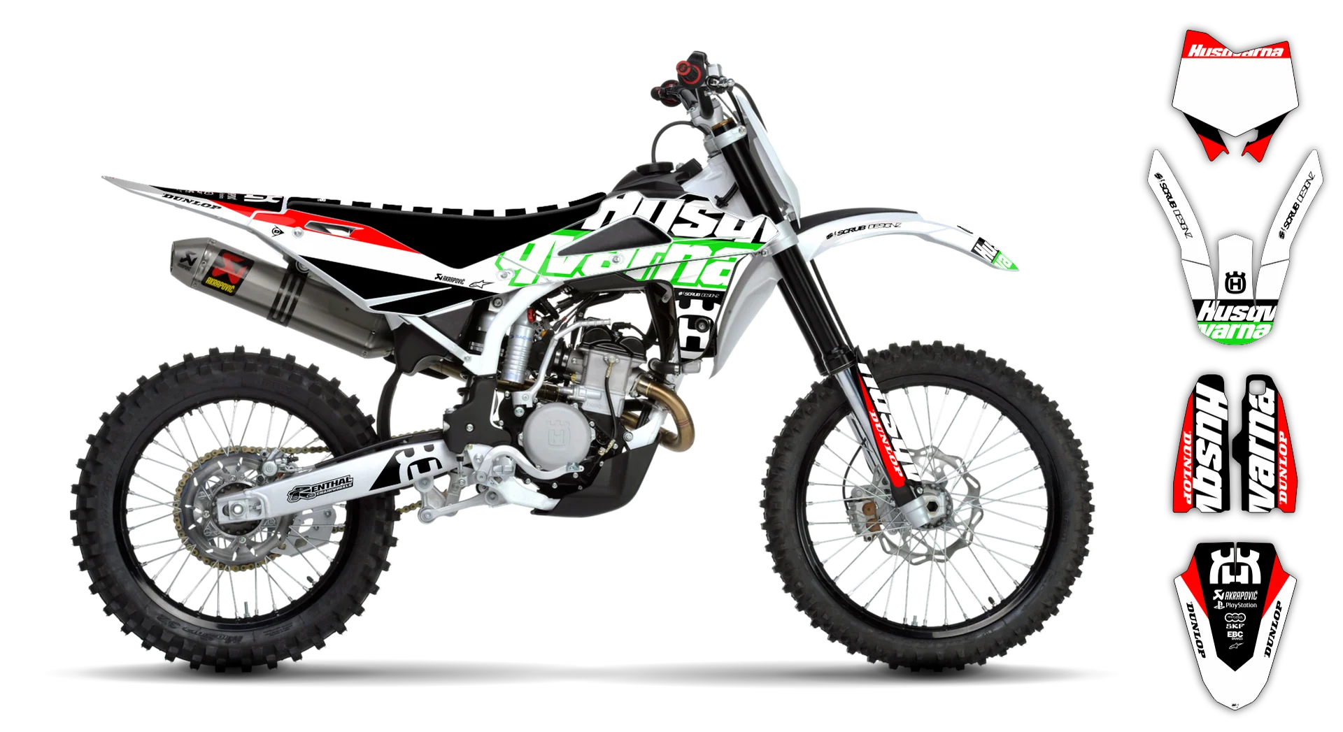 Graphics Kit - Husqvarna 05-13 - CR 50 - 2009-2013 - H-SE1087 - R5