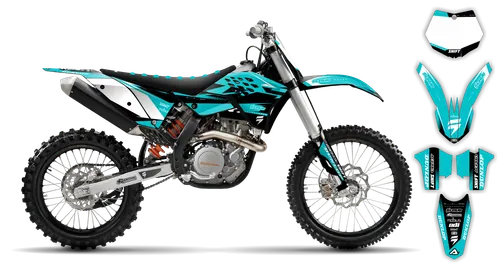 Graphics Kit - KTM - SMR Series - 2008-2011 - Teal - ST