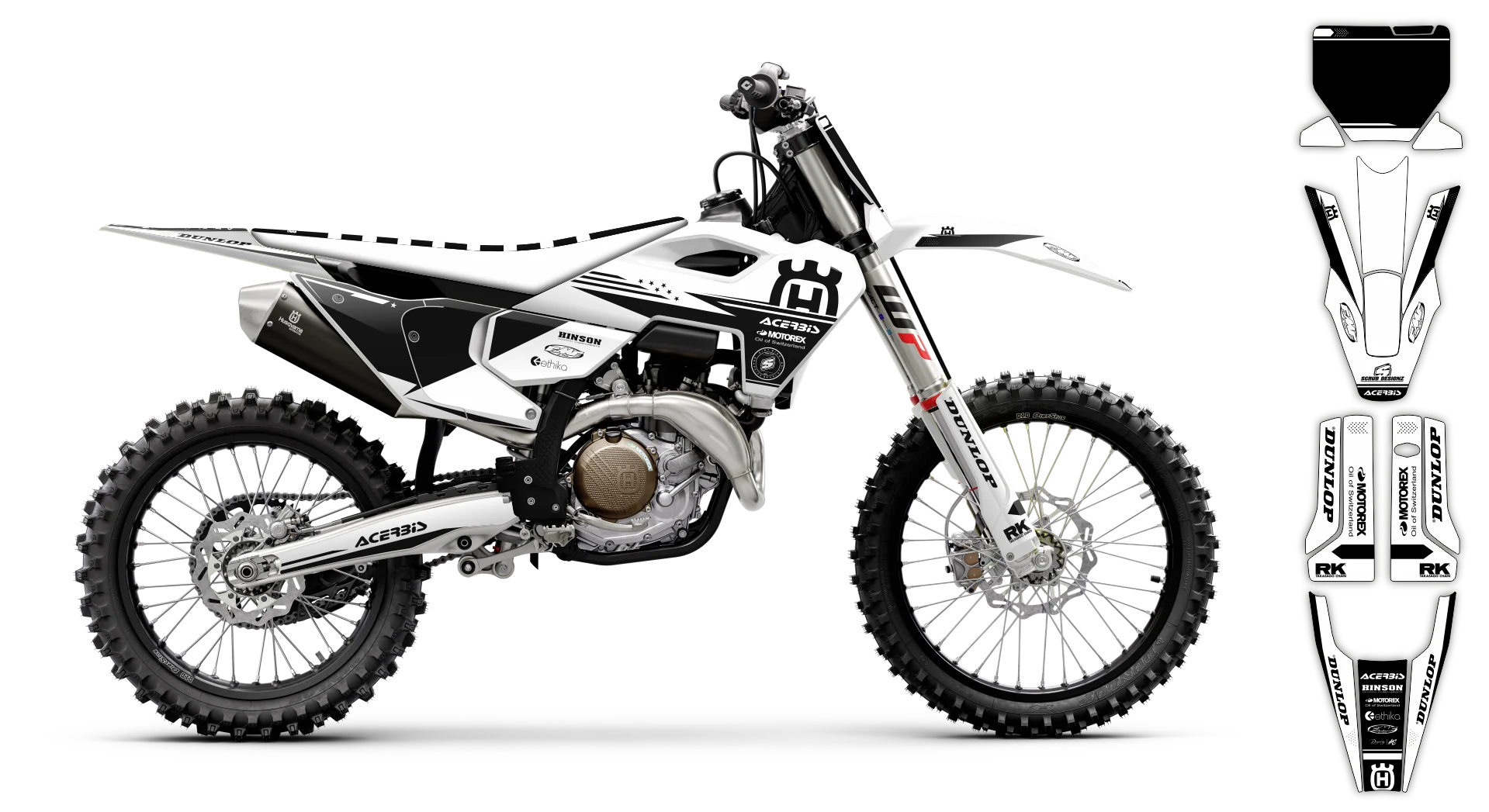Graphics Kit - Husqvarna 14-> TC-FC-FX Series - 2023-2024 - H14 - LE