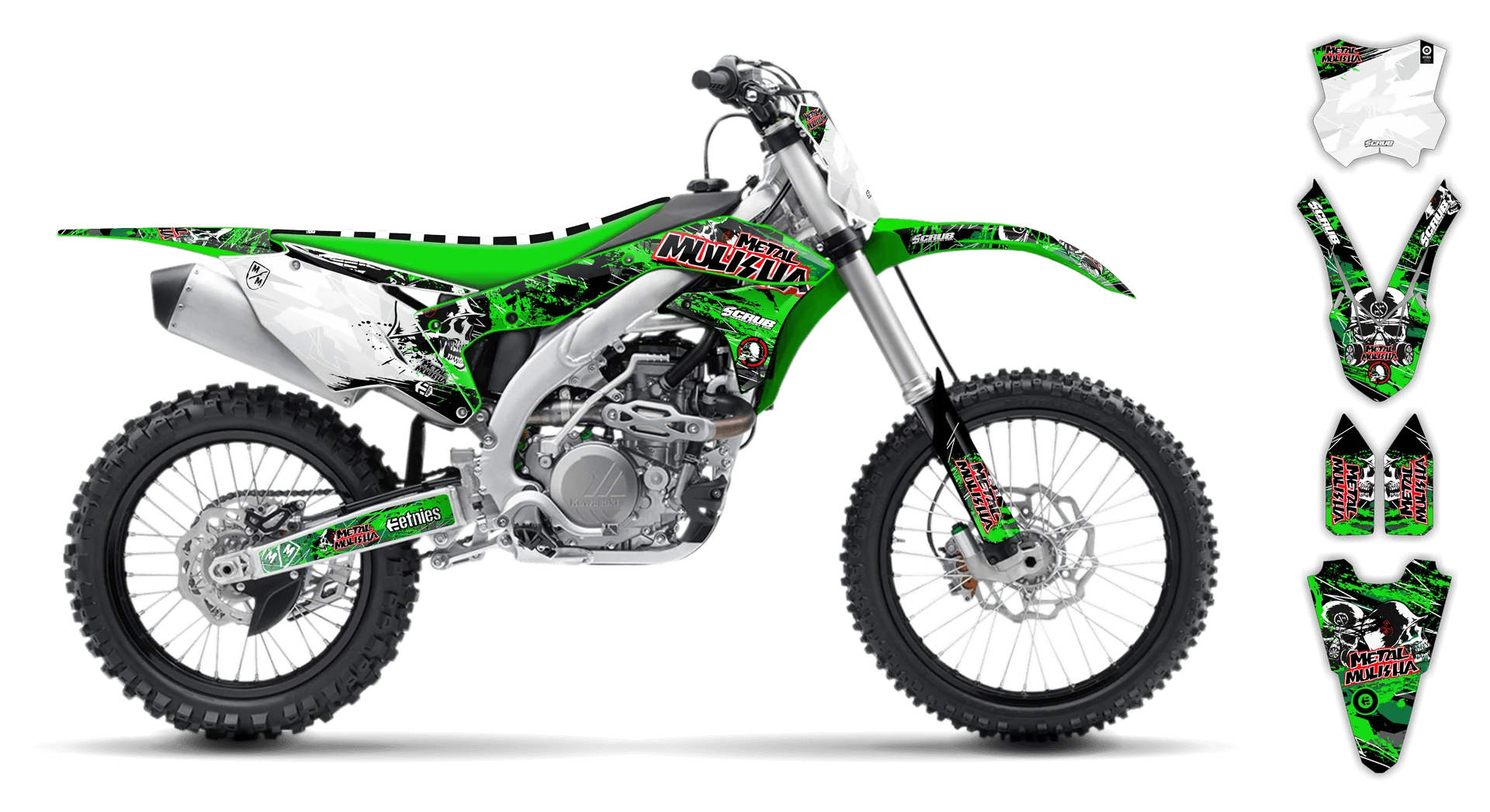 Graphics Kit - Kawasaki - KX 450F - 2016-2018 - Em Em - ST